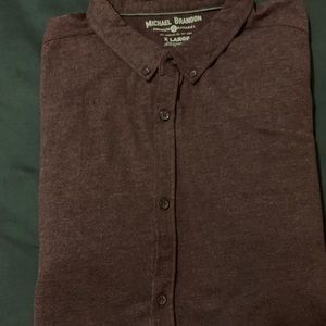 DEEP PURPLE BUTTON DOWN SHIRT